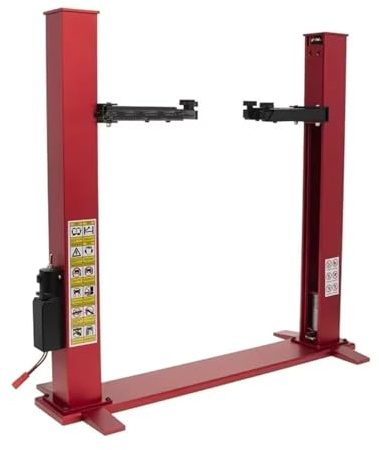 Parts For 1/14 1/10 1/8 1/6 RC Car Two Post Lift Garage Scenes Automatic Dual Motor Gantry Series(Red)