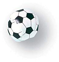 Amscan 3901153 - Knautschball Goal Getter Fußball, 8 Stück, 4,5 cm, Anti-Stressball