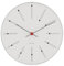 Arne Jacobsen Wanduhr Ø48 cm Bankers Originaldesign Kreative Details, Weiss