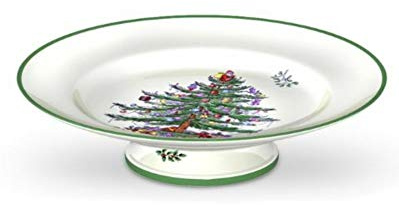 Portmeirion Spode Footed Cake Plate, Ceramic, Multi-Colour