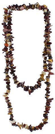 budawi® - Mookait Splitter Kette ca. 90 cm lang, Mookaitkette ohne Verschluss