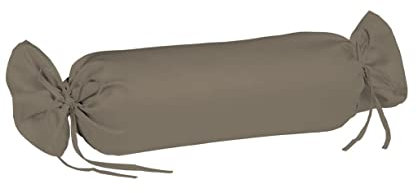 Fleuresse Colours Kissenbezug, Mako Satin, Taupe, 40 x 15 cm