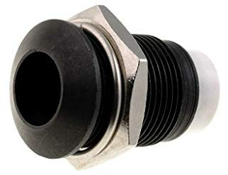 SMR1 129 Fassung für LEDs 8mm Metall konvex mit Kunststoffblende SIGNAL-CONSTRUC