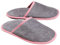 Sowel® Ciabatte Spugna, Pantofole da Bagno, 100% Cotone Organico, Donna et Uomo, Grigio/Rosa