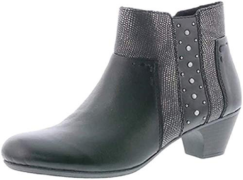 Rieker Ladies Ankle Boots 70571-00 - Black Leather - UK Size 7.5 - EU Size 41 - US Size 9.5