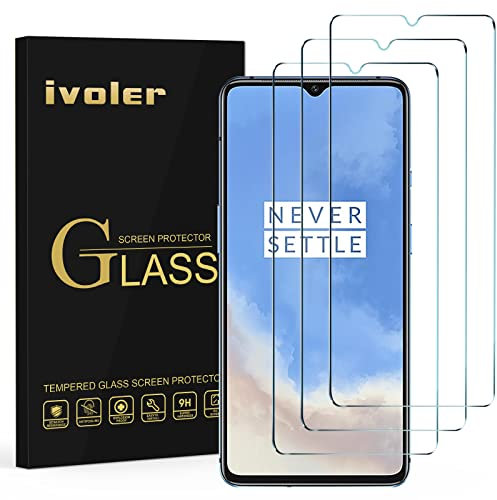 VGUARD 3 Stücke Schutzfolie für Oneplus 7T, Schutzglas Folie Displayschutzfolie Hartglas Gehärtetem Glas Displayschutz für Oneplus 7T