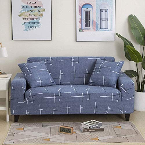 LYX 1 Stück Stretch-Sofa-Abdeckung Polyester Spandex Gedruckt mit elastischem Boden und Anti-Rutsch-Schaum-Sofa-Abdeckung Möbel-Schutz for Sofa Sofa Möbel-Abdeckung (Einzel/Doppel/Dreifach/Quad)