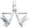 SOG Unisex – Erwachsene S60 PowerLock Scissors Multitool, Silber, 0