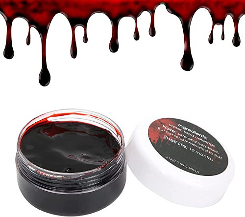 Kunstblut, Make-up Blut Halloween Kostüm Bühne Wunde Narbe Kunstblut Spezialeffekt Make-up Blut für Theater und Kostüm oder Halloween Zombie