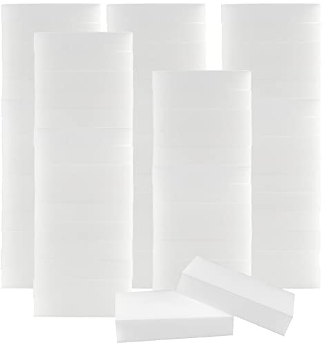 HAKZEON 100 Pack Magic Eraser Sponge, Multi-Functional Melamine Foam Cleaner, Magic Cleaning Sponge for Wiping Dirt Stain Grime and Marks from Most Household Surfaces 100 x 60 x 20 mm
