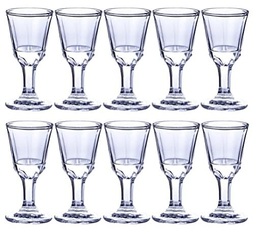 Homoyoyo 10piezas Vasos De Vidrio Para Whisky Vino Tazas Pequeñas Para Bebidas Elegantes Vintage Perfectos Para Cócteles Fiestas