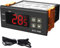 Uadme Controlador de Temperatura Digital, STC-1000 Termostato Digital 24V, AC 110V-240V Termostato Centígrado, con Sonda NTC, Controladores de Calefacción y Refrigeración