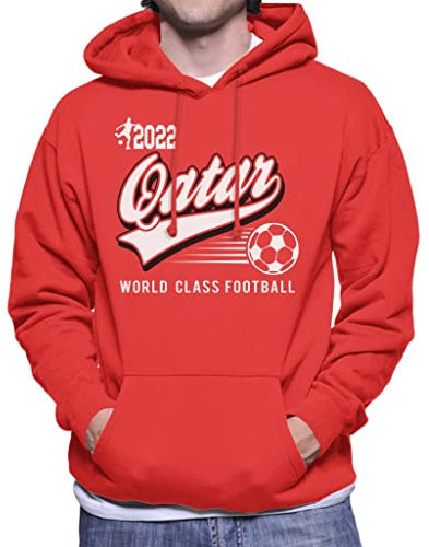 All+Every Qatar 2022 World Class Football Men's Hooded Sweatshirt