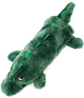 ZippyPaws Bottle Crusherz – Alligator | Quietschendes Hundespielzeug mit Flasche | Langlebiges und Robustes Plüschspielzeug für Hunde | Fördert Kauen, Spielen und Aktivität