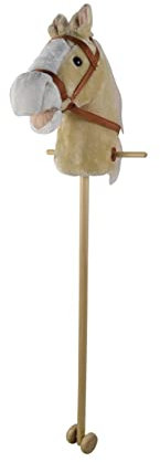 Tachan Tiere CPA Toy Group 727T00729 Pferdekopf mit Stock Deluxe, Hellbraun, 90 cm hoch, braun, M