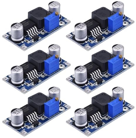 GTIWUNG 6 Pezzi 4A XL6009 DC-DC Booster Modulo di Alimentazione di Regolabile regolatore Boost, Step Up Power Apply 3V-30V to 5V-35V XL6009 400KHz 4A Max, XL6009 DC a DC Modulo Convertitore Boost