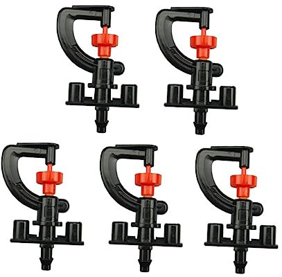 Buse d'arrosage rotative à 360° pulvérisateur pour Jardin/Cour Buse de Type G Noir Lot de 10 têtes d'arrosage -Irrigation à