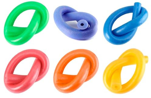 AC - Pack de 6 Churros para Natación - Tubo Flotador Espuma - Habilitación - Palo Flotador - 150 cm - Color Aleatorio