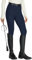 WILLIT Reitleggings Damen Reithose Silikon Vollbesatz High Waist Stretch Reithose mit Reißverschlusstasche Gürtelschlaufen Marineblau S