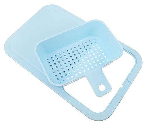 MAGICLULU Plastic Cutting Board Water Drain Basket Filter Butchers Block Cutting Chopping Board Filter