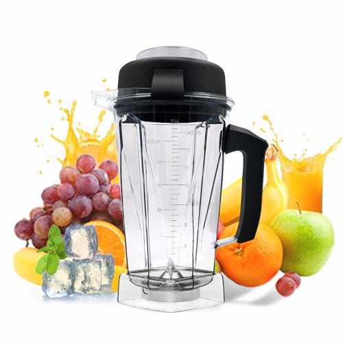 For Vitamix Blender Pitcher 64oz, Replacement for 5000 5200 5500 6300 7500 Pro200 500 750 Vita-Prep vm0101 vm0102 vm0103 E310 320, asy172 Classic/Commercial series etc Pitcher Jar Cup, 3-Year Warranty