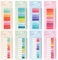 1600 Stück Klebezettel Haftstreifen - 8 Stile Haftnotizen Pastell Book Tabs Sticky Notes Hafemarker Postit Transparente Post its Klein Heftstreifen Page Marker