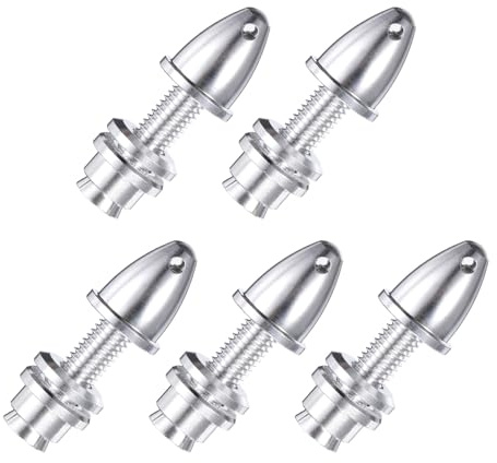 QUARKZMAN RC Flugzeug Propeller Spinner, 5mm Bohrung und 8mm Ausgangswelle Propelleradapter für bürstenlose Motoren und Drehzahlregler, Packung mit 5 Stück