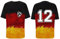 Deutschland Herren T-Shirt EM 2024 Fußball Trikot mit Nummer Tshirt Deutschland Fanartikel T-Shirts für Herren Kurzarm Rundhals Sommer, Fanartikel EM 2024 Trikot XXL T-Shirt Deutschland