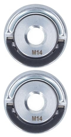 Respicefinem High Strength Alloy Steel 6. 0×6. 0×3. 2Pcs Angle Grinder Flange Nut Metal Self Locking Pressure Plate Quick Clamp Power Tool Replacement Parts Dia 45Mm Angle Grinder