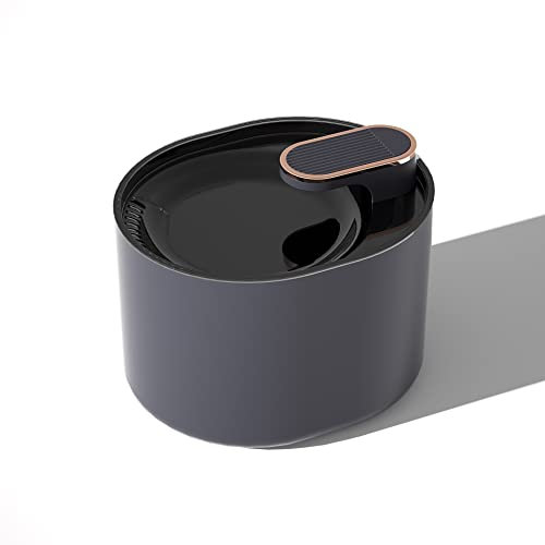 Fontaine à Eau pour Chat, Abreuvoir pour Chat, 3 litres de capacité, silencieuse, avec Filtre, Pompe à Eau, câble USB et Adaptateur UE Inclus (Noir bleuté)