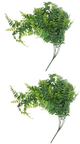 Alipis 2st Künstliche Hängepflanzen Fälschung Künstliche Zimmerpflanzen Gefälschte Wand Draußen Korb Im Freien Sukkulenten Anlage Falsche Pflanzen Hängen Hängend Green Plastik