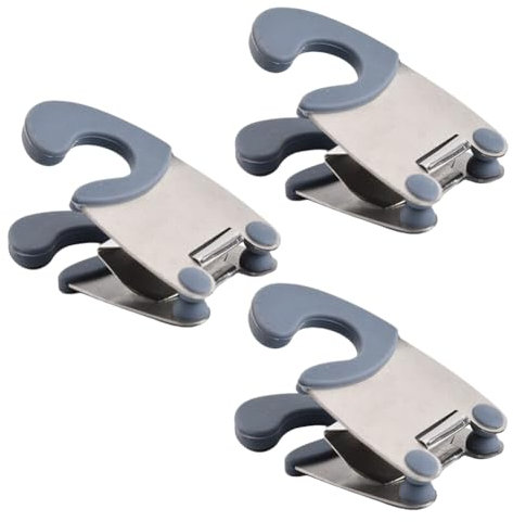 Tdkjfoutr Support de Casserole Support de Casserole Adapté au Support de Cuillère Poignée Anti-Brûlure Clip de Fixation Simple pour Support de Casserole Accessoires de Cuisine Outils A