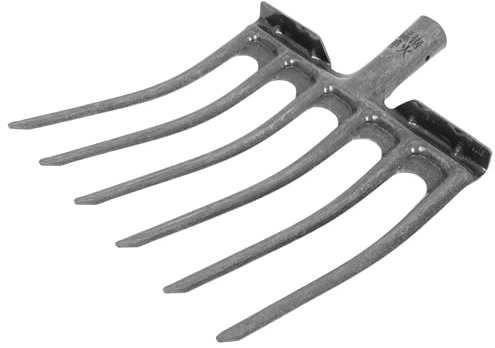 BESPORTBLE Lockerer Boden mit Einer manuelle Heugabel Gabeln Rechen für Rasen Rad Pitchgabelkopf Stütze Stange Hacke Gartengabel Pinne Pole erntemaschine Rechenkopf Kleiner Rechen Stahl