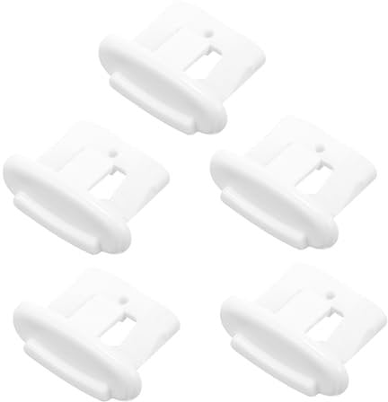 SHINEOFI 5pcs Dishwasher Rack Clips Upper Dishwasher Stop Clip Replacement End Cap for Machine