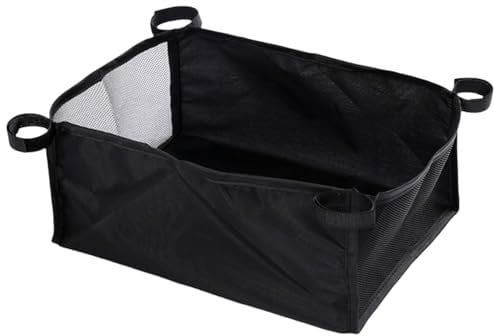 Vmiorzq Kinderwagen-Unterkorb, Kinderwagen-Unterkorb, Aufbewahrungstasche für Kinderwagen, tragbare Kinderwagentaschen, Netz-Aufbewahrungstasche, Oxford-Stoff für Zubehör