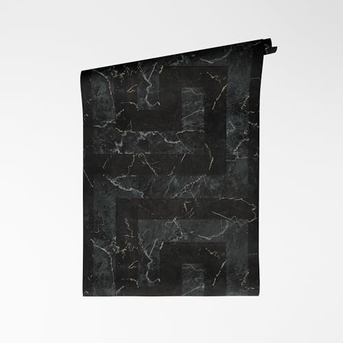 A.S. Création Äste-Vliestapete – Beige, Grau, Metallic – 10,05 x 0,53 m | Natürliches Äste-Motiv als natürlicher Blickfang – schimmernde Motivtapete, einfach zu verkleben & spurlos abziehbar