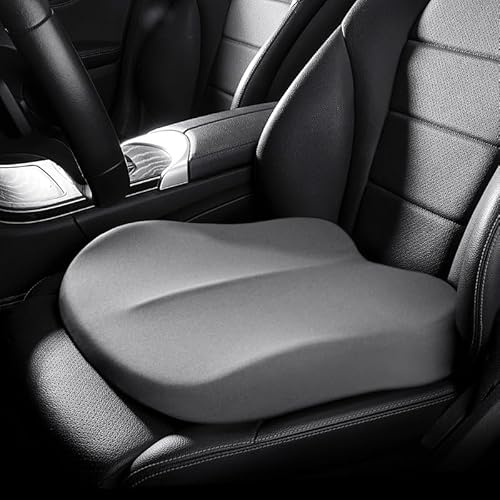 VALCLA Auto-Sitzerhöhung Fahrer für VW UP 2015-2024, Anti-Rutsch Sitzkissen Auto, Weiches atmungsaktives Sitzauflage, Sitzerhöhung Erwachsene,B Grey