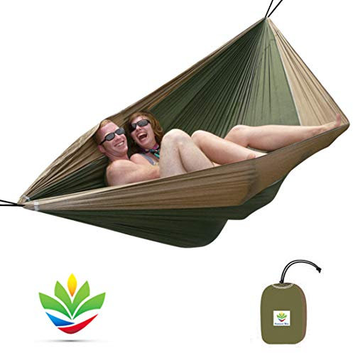 Hammock Bliss Double - Extra Long - Extra Wide - Extra Large - Two Person Double Wide Camping Hammock - Suspension System Included - Quality You Can Trust