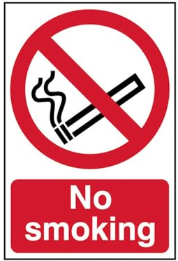 Scan SCA4050 Self adhesive PVC sign - No smoking - 400 x 600mm