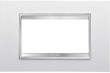 Gewiss GW16204TB Chorus Lux Plaque, weiß, 4