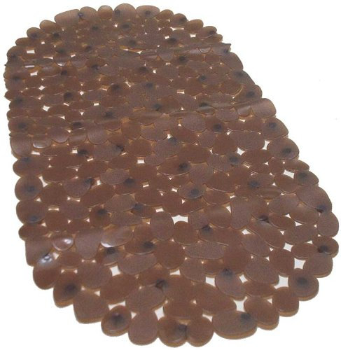 Wanneneinlage Wannenmatte Badewannenmatte Kiesel Kieselsteine Stone braun Sicherheitsmatte Anti rutsch Badewanneneinlage