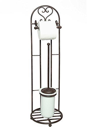 Toilettenrollenständer 81 cm mit Bürste 95227 Toilettenpapierhalter Rollenhalter