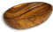 levandeo Holztablett aus Akazie 25x15cm oval - Schale Obstschale Tablett aus Holz Unikat - Deko Dekoration Aufbewahrung