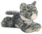 Aurora, 31713, Mini Flopsies Lily Le Chat tigré, 20 cm, Peluche, Gris, Grey, White, Pink