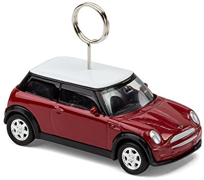 corpus delicti :: Foto- und Kartenhalter auf Rädern kompatibel mit Mini Cooper/fahrbarer Tischkartenhalter für Namensschilder, Platzkarten Hochzeiten (rot) (20.3r)