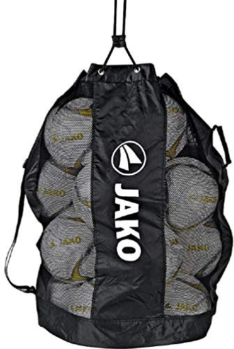 JAKO Ballsack für 20 Bälle schwarzweiss, One Size Herren