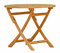 Kai Wiechmann Klapptisch Holz Garten Terrasse Camping Teak Tisch praktisch klappbar Balkontisch rund 90 cm wetterfest massiv Premium