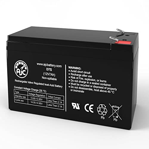 AJC Battery Replacement Compatible with Leoch LP12-7.0 12V 7Ah Sealed Lead Acid Battery