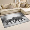 yibaihe leicht Bedruckt Bereich Teppich Teppich Fußmatte Afrika Deko Tier Elefant wasserabweisend leicht zu reinigen für Wohnzimmer Schlafzimmer 80 x 51 cm