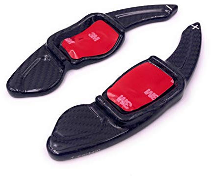 Onwomania Comandi del Cambio Shift Paddle compatibile con Golf 5 Golf 6 (anche gti) Amarok Beetle Eos Sharen T5 compatibile con Scirocco 08 100% Carbon